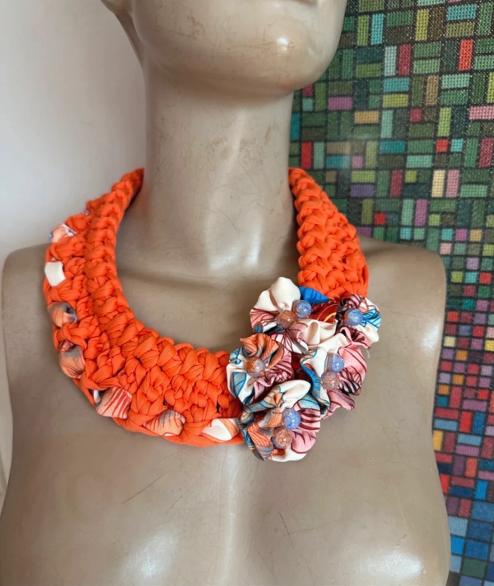 Handmade necklace multicolour 
